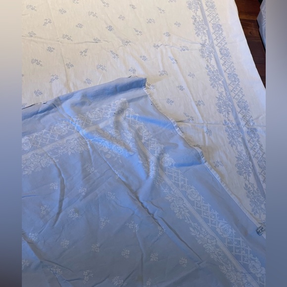 Vtg Le Jacquard Francais cotton tablecloth - Picture 2 of 15